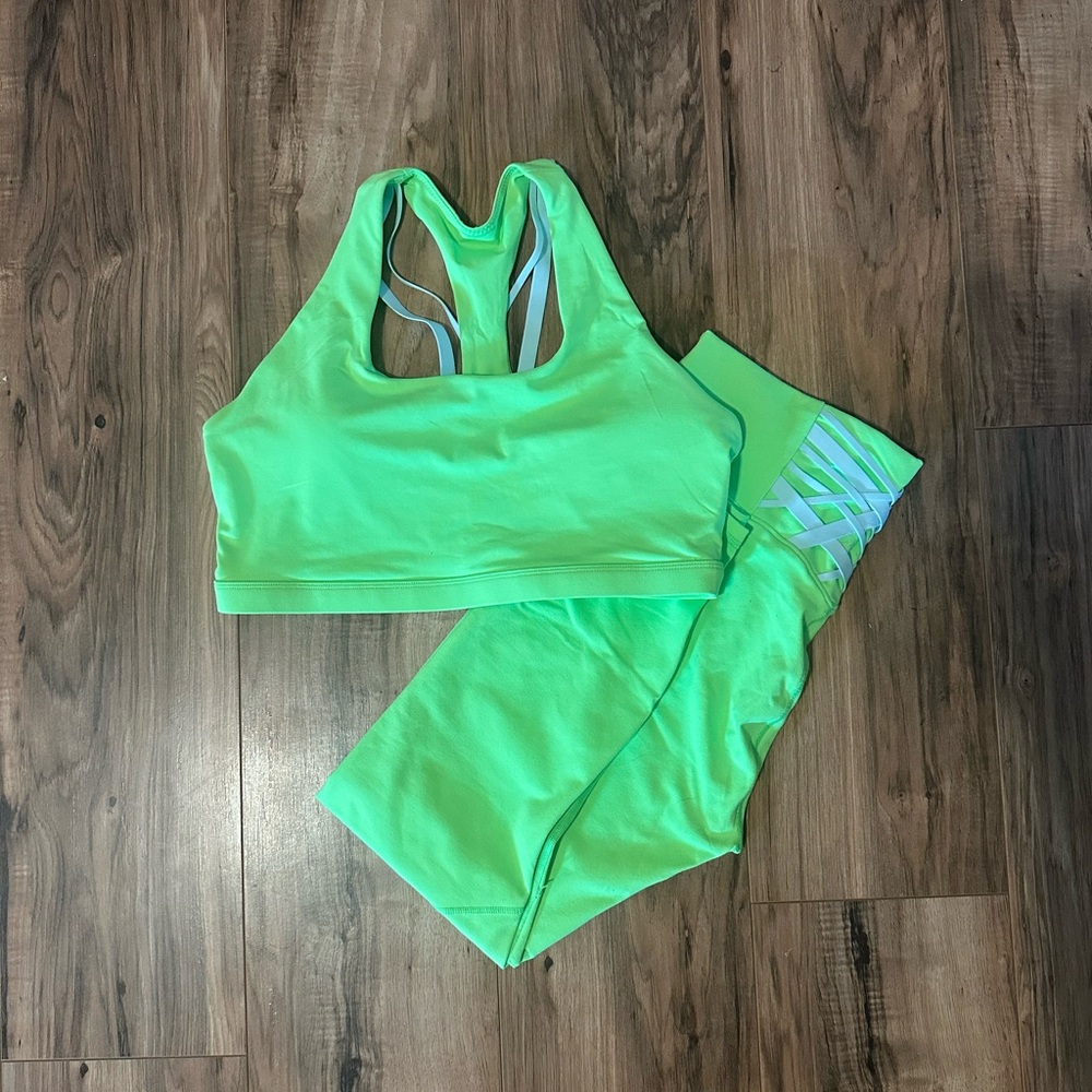 Fabletics Neon Green Activewear Set